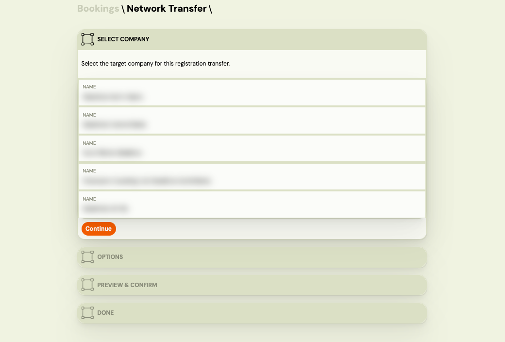 Screenshot — bulk network transfer