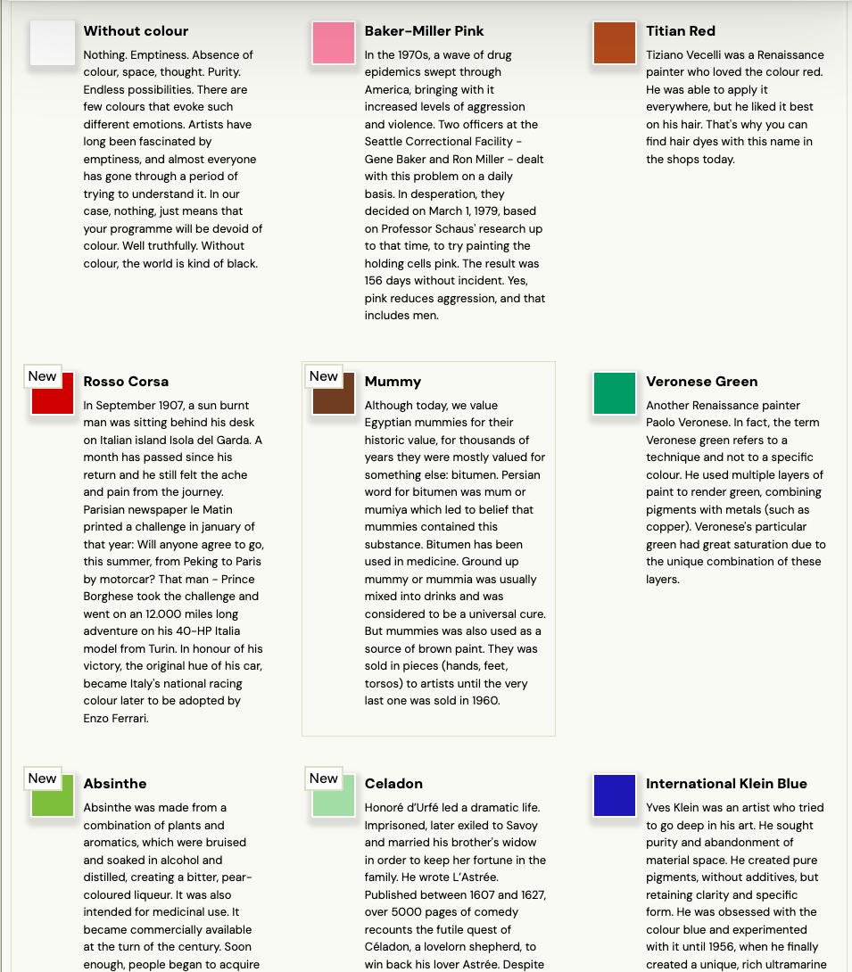 Screenshot — creating a programme