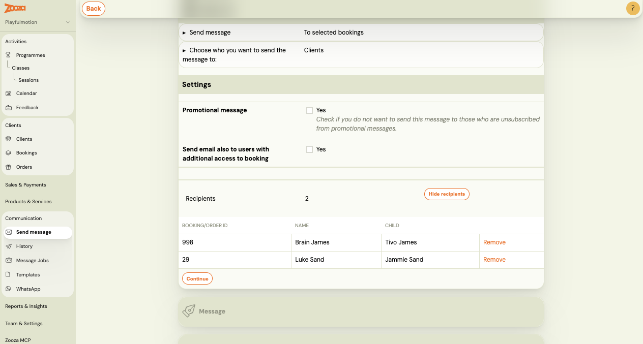 Screenshot — email communication faq
