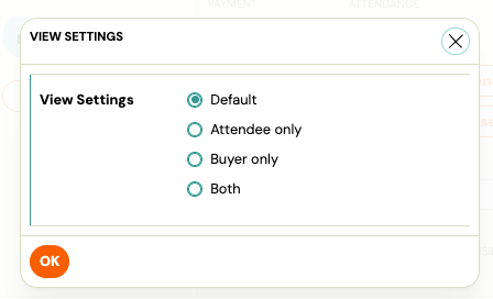 Screenshot — instructor attendance management