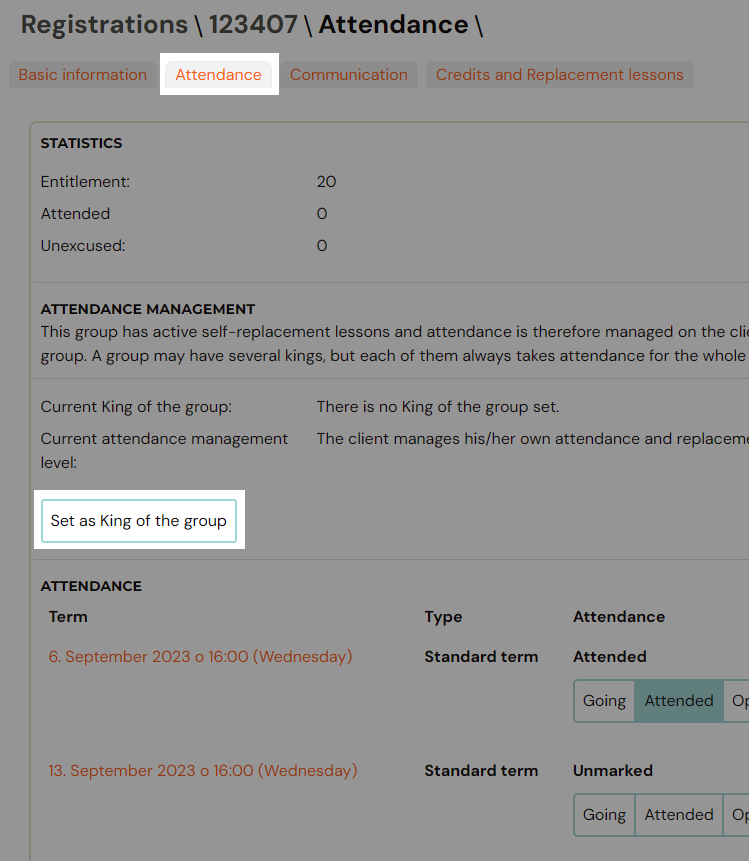 Screenshot — king of a group