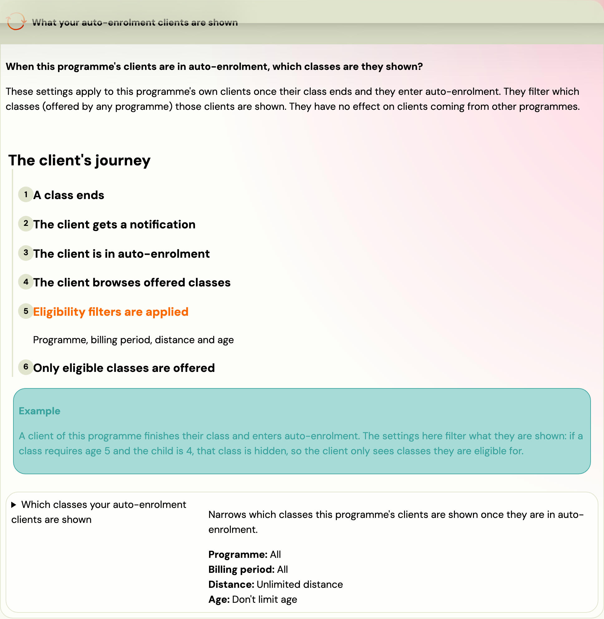 Auto-Enrolment settings
