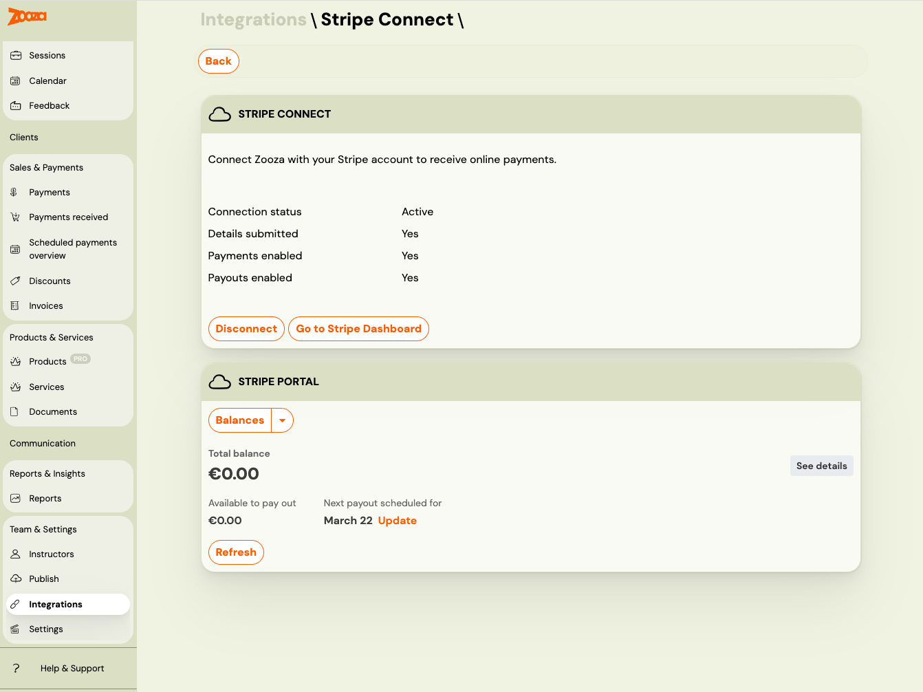 Screenshot — stripe payments faq